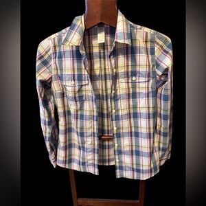Patagonia fine cotton Plaid Button-Up Shirt - Blue Multi size S like new
